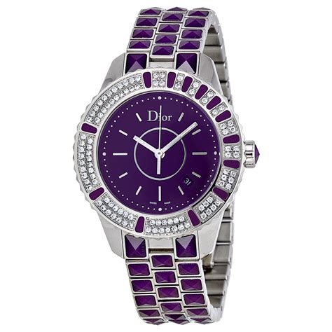 dior purple watch